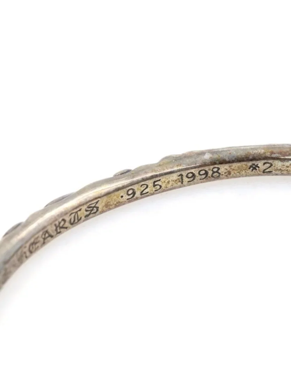 Chrome Hearts Bangle Scroll Bracelet Silver